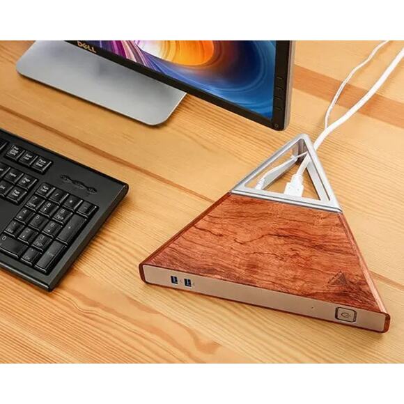 Acute Angle Mini PC 8GB RAM 128 GB SSD Win10 Intel N3450 Computer wood case - Picture 12 of 13